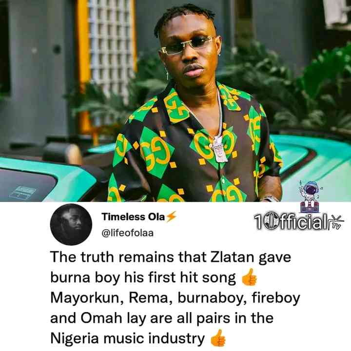 A twitter music head claims Zlantan gave Burna-boy, Rema, Fireboy & Omah lay their first hit. - MirrorLog