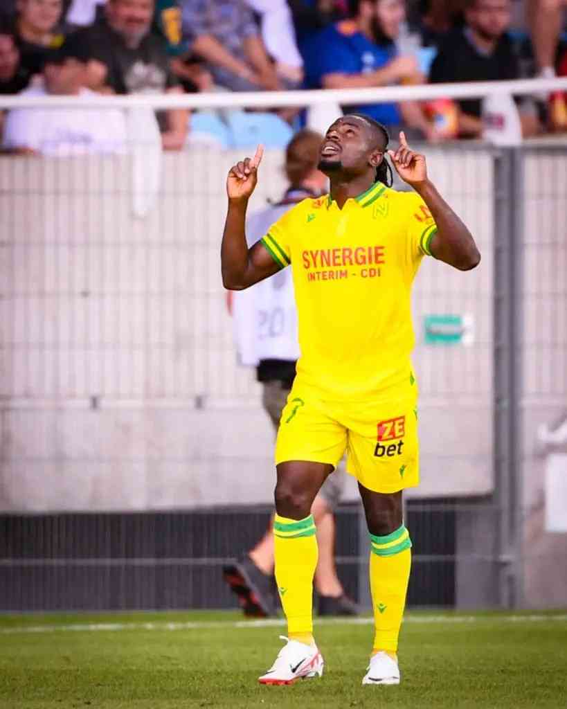 Moses Simon scored a goal and assisted two others as Nantes beat Lorient 5-3 on Saturday. - MirrorLog