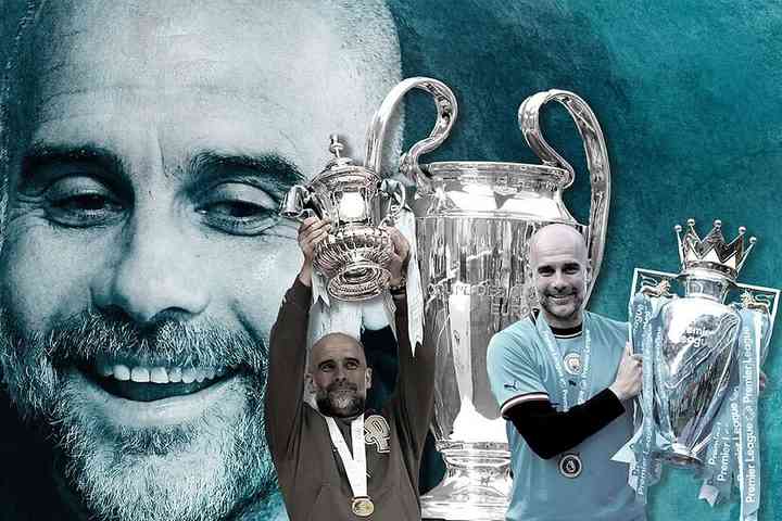 Pep Guardiola is the only manager in European football to have won the treble twice - MirrorLog