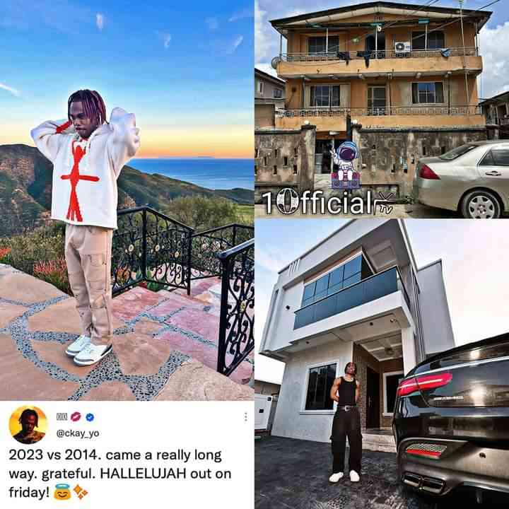 Take the risk and succeed’–Ckay motivates fans as he shows off the place he once- lived in 2014, and where he is today. - MirrorLog