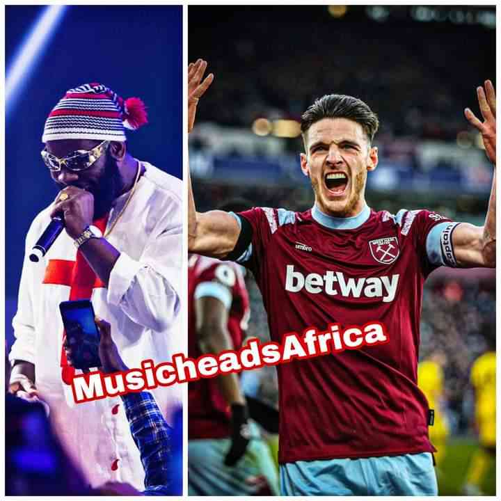 Football star Declan Rice expresses his feelings after OdumoduBlvck's song "Declan Rice" became global anthem and had people singing along 👏‼️ - MirrorLog