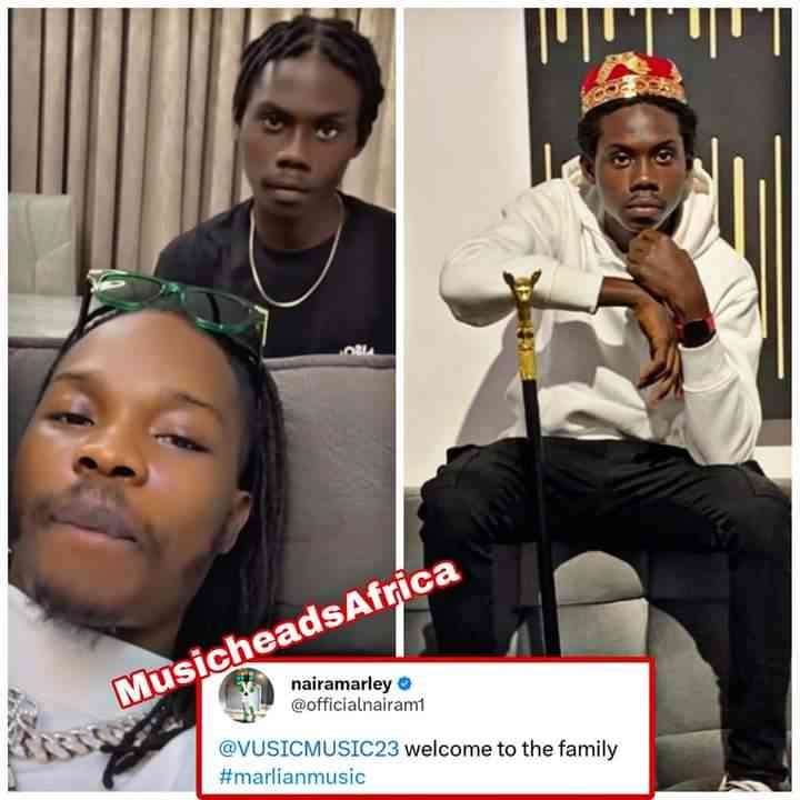 Naira Marley unveils a new artist into Marlians Music 🎉‼️ - MirrorLog