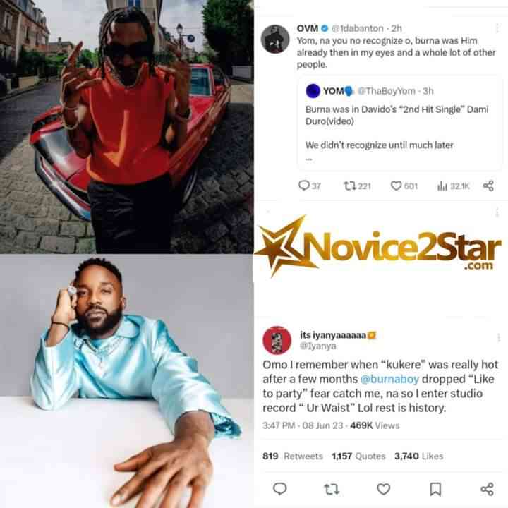 Iyanya and 1dabaton share their thoughts on Davido's Controversial 'New Cats' Remark Involving Burna Boy. - MirrorLog