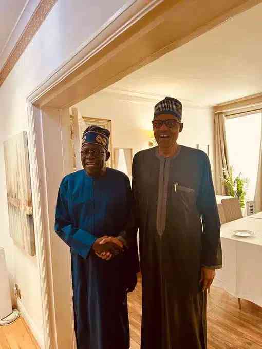 Tinubu Meets Buhari In London - MirrorLog