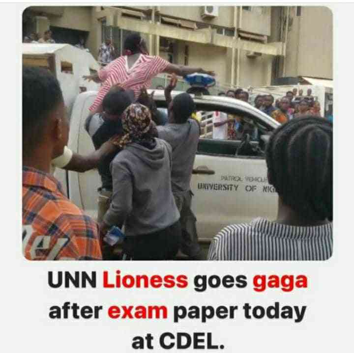 ‼️‼️‼️  UNN student runs mad before her exams today | MirrorLog