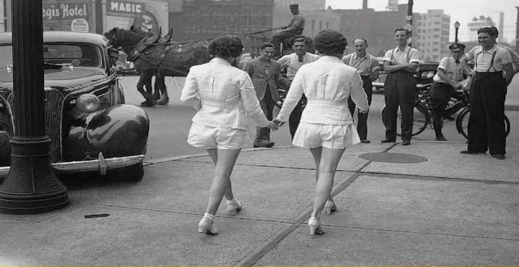 Are you aware that first two women who wore shorts in public, drew male attention that they caused a car accident in 1937. - MirrorLog