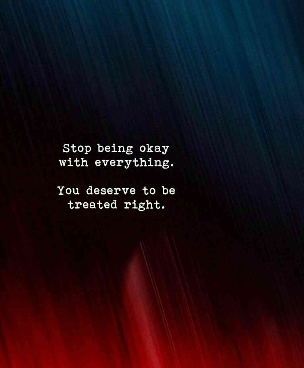 U deserve to be treated right - MirrorLog