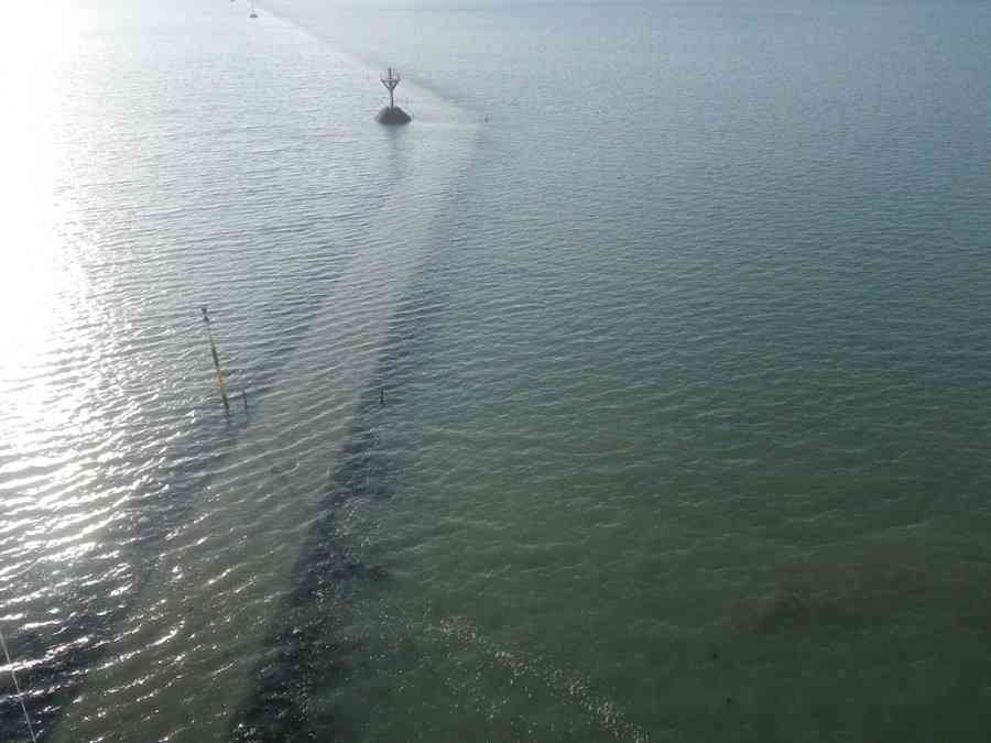 There is a road in France that can only be used twice a day for a few hours. Then it is immersed in water to a depth of 4 meters. - MirrorLog