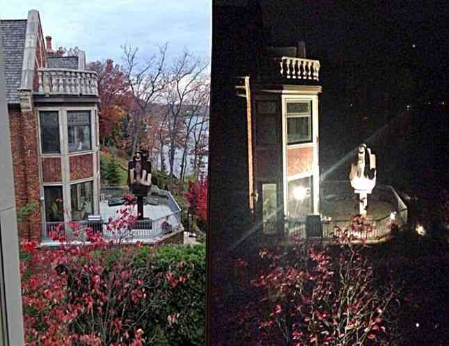 In 2013, a man bought a house next door to his ex-wife, just so he could install a giant middle finger statue facing her house. It even lit up at night. - MirrorLog