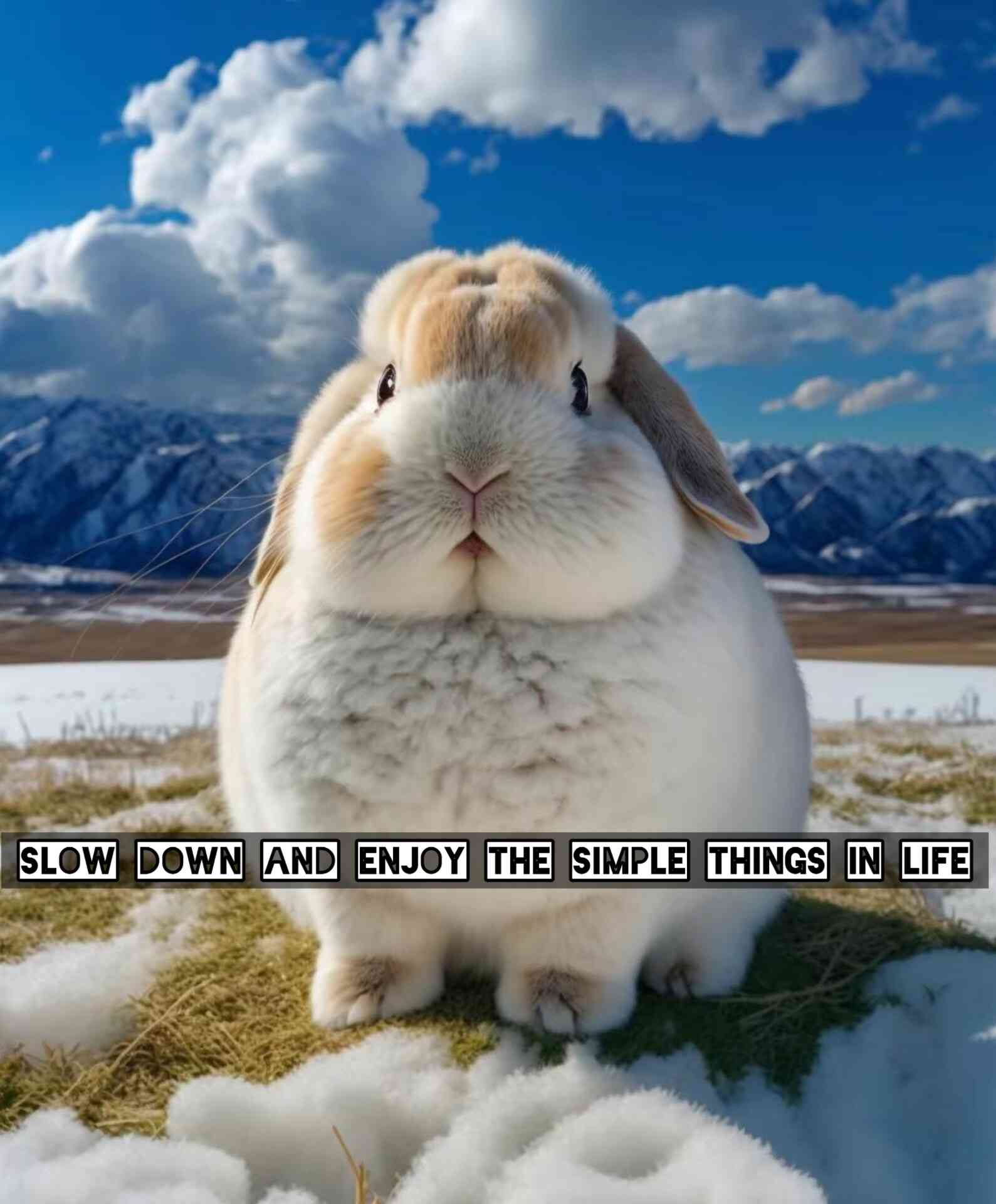 Slow down and enjoy the simple things in life. - Bunnies - MirrorLog