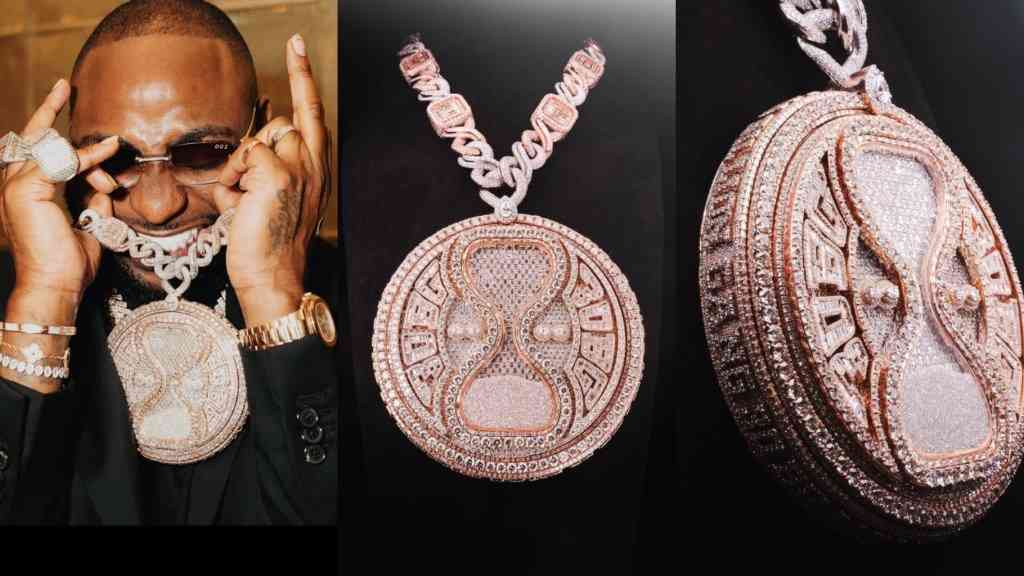 A Nigeria celebrity musicain Davido bespoke pendant, dedicated to the success of his new album TIMELESS - MirrorLog