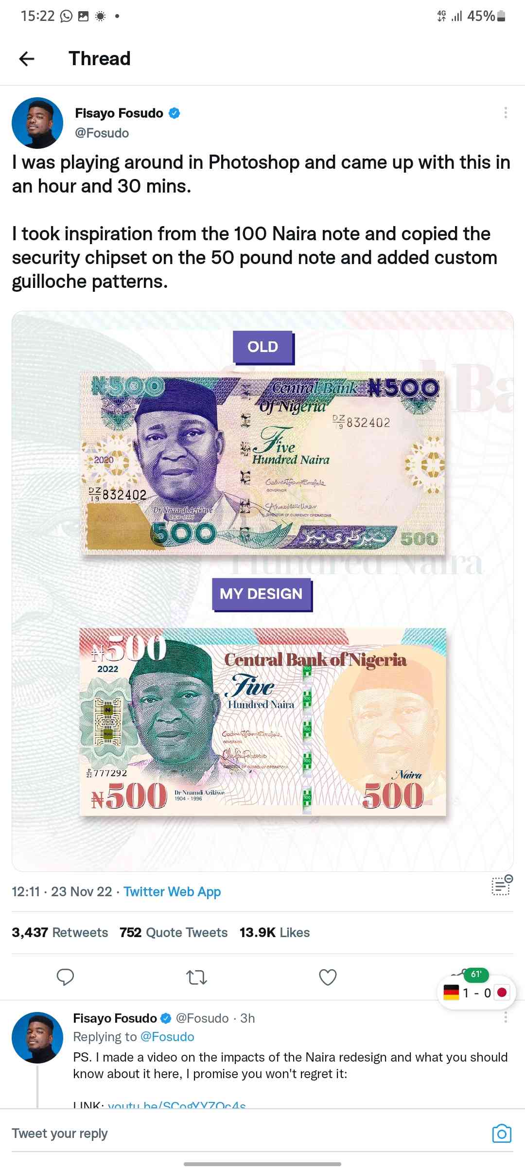 500naira note design by fisayo - MirrorLog