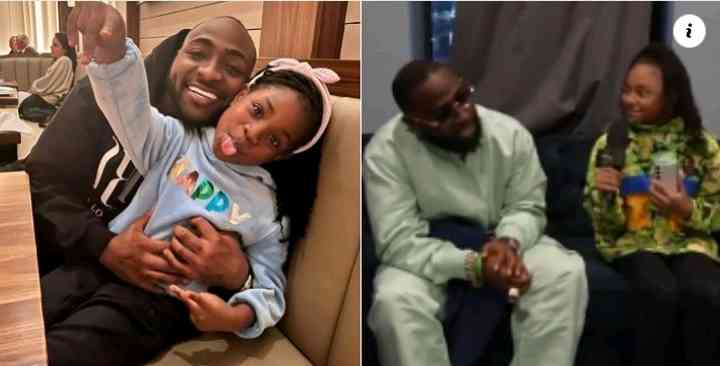 The well-known Nigerian Afrobeat musician, Davido appears in an adorable interview with a popular young interviewer named Jazlyn, who reminded him so much of his daughter - MirrorLog