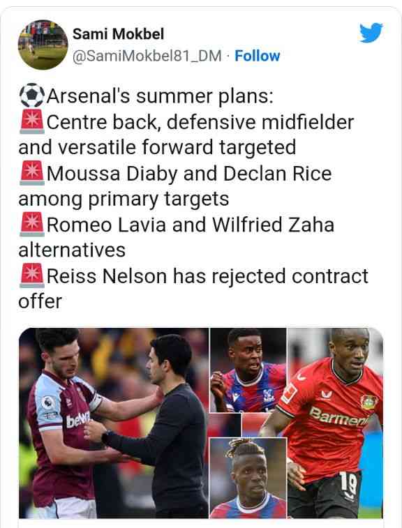 ARSENAL'S TRANSFER PLANS REVEALED - MirrorLog