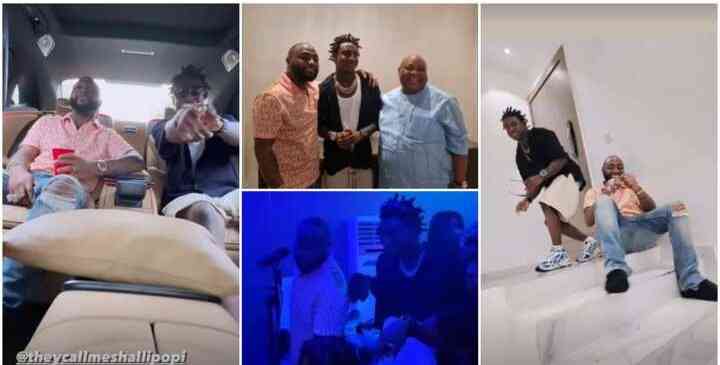 Shallipopi Hangs Out With Davido, Meets Gov Adeleke, - MirrorLog