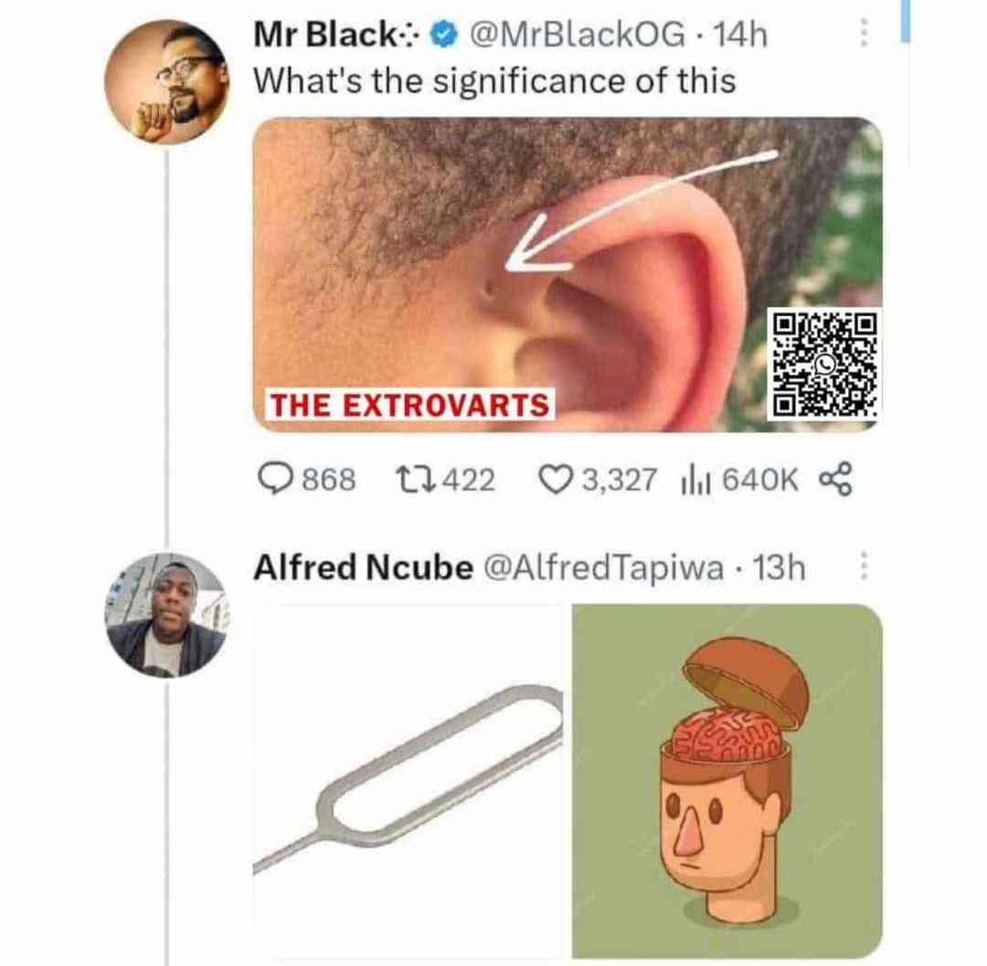 This hole in the ear thing ehnn!!!😂😂😂 | MirrorLog