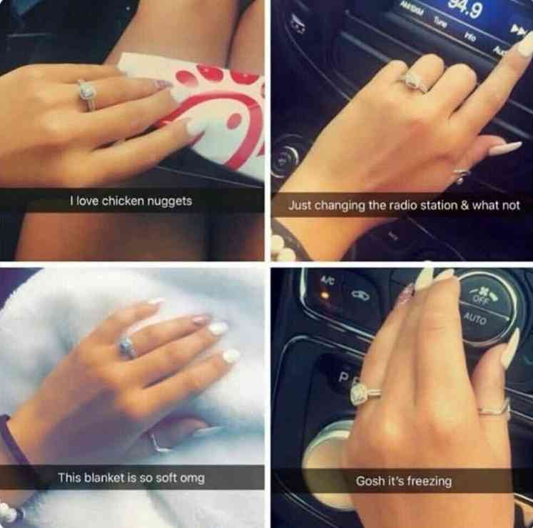 When girls just get engaged - MirrorLog