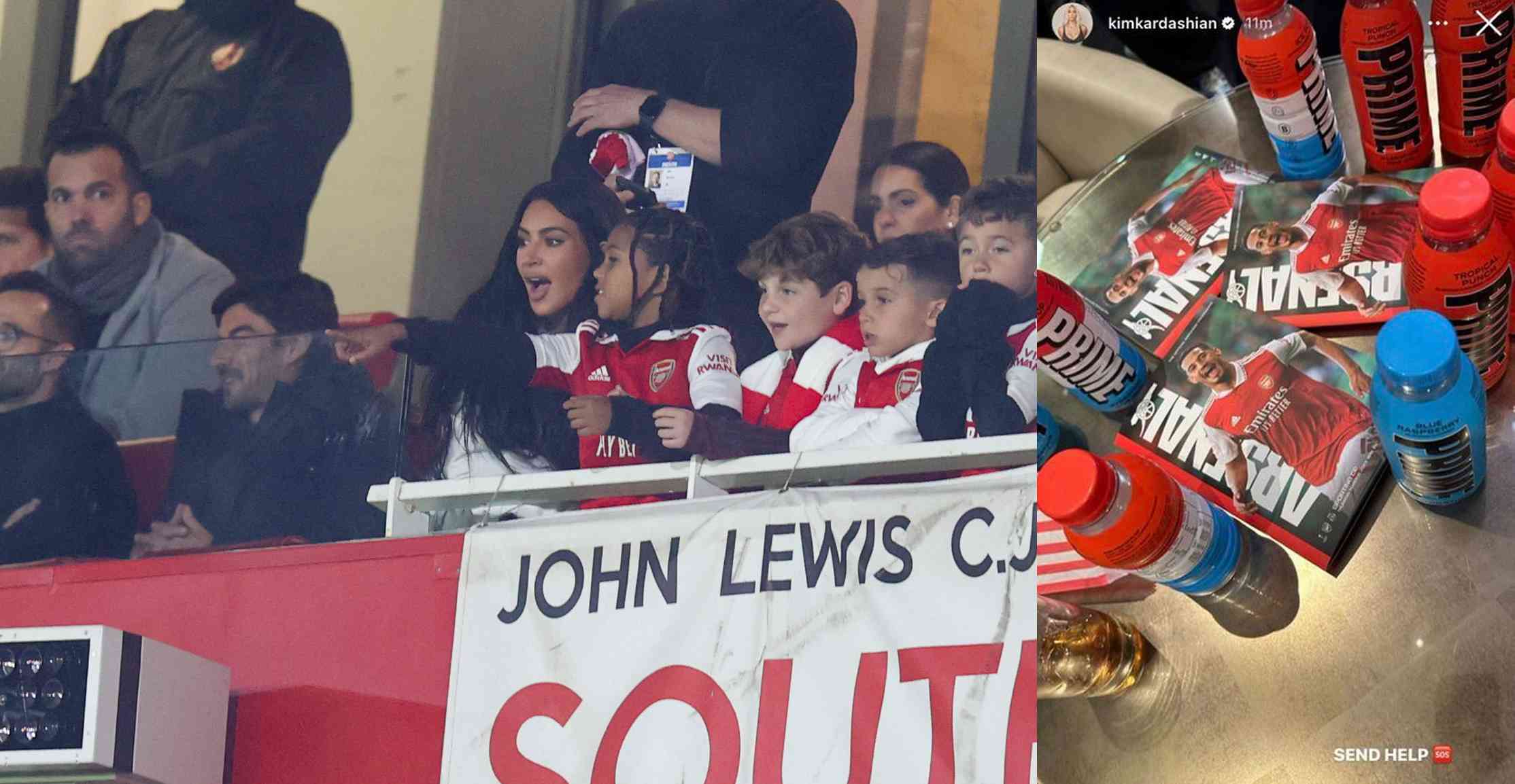 Celebrity Sightings: Kim Kardashian Spotted at Emirates Stadium for Arsenal vs. Sporting CP - MirrorLog