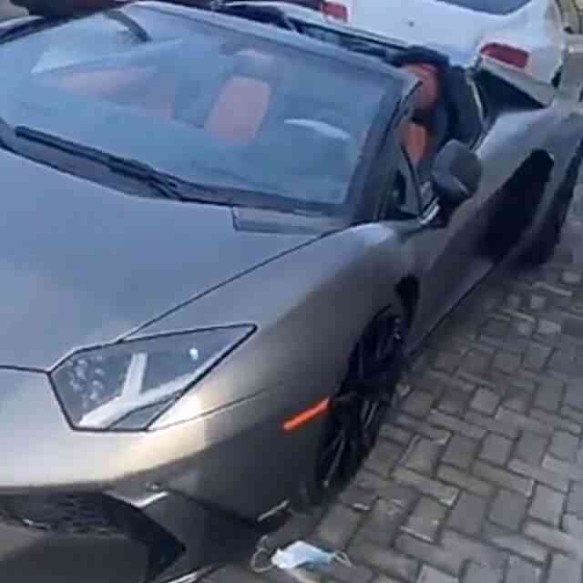 Reportedly the most expensive car in his garage, Olamide bought his Lamborghini Aventador at a whopping price of ₦218 million. - MirrorLog