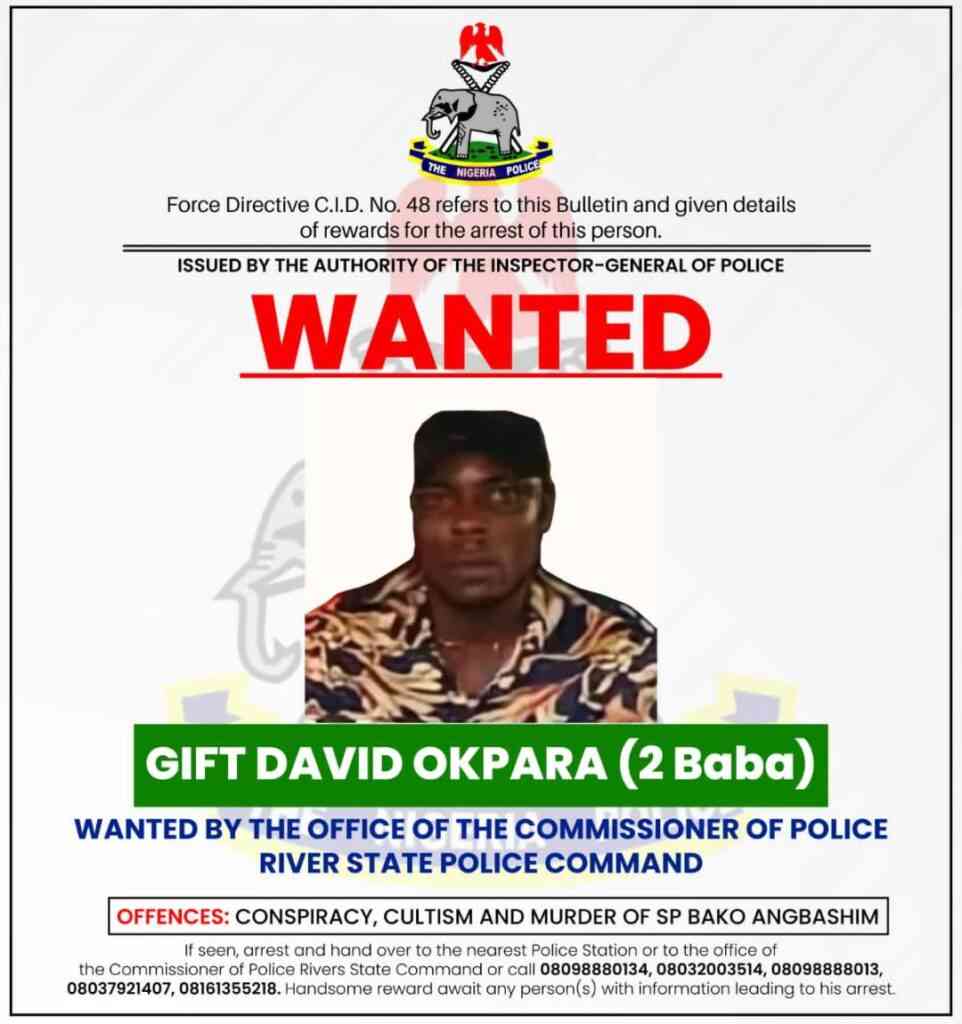 River Police release picture of wanted suspect, 2-Baba - MirrorLog